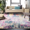 image:imageSAFAVIEH Area Rug 8x10  Madison Collection  Large  Ivory amp Blue Modern Boho Abstract Design NonShedding amp Easy Cleaning Ideal for Living Room Bedroom Office Dining Space MAD143BIvoryBlue