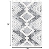 image:imageSAFAVIEH Area Rug 8x10  Moroccan Tassel Shag Collection  Large  Grey amp Ivory Boho Design NonShedding amp Easy Cleaning Plush Pile Ideal for Living Room Bedroom Dining Space MTS676FGreyIvory