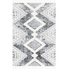 image:imageSAFAVIEH Area Rug 8x10  Moroccan Tassel Shag Collection  Large  Grey amp Ivory Boho Design NonShedding amp Easy Cleaning Plush Pile Ideal for Living Room Bedroom Dining Space MTS676FGreyIvory