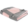 image:imageSAFAVIEH Baby Collection Bubble Stripe Grey and Pink 32 x 40 Cotton Throw Blanket