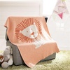 image:imageSAFAVIEH Baby Collection Dandy Lion Orange and Natural 32 x 40 Cotton Throw Blanket 34x41Orange