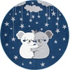image:imageSAFAVIEH Carousel Kids Collection Accent Rug  4 x 6 Pink amp White Koala Design NonShedding amp Easy Care Ideal for High Traffic Areas for Boys amp Girls in Playroom Nursery Bedroom CRK195UNavyGrey
