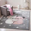 image:imageSAFAVIEH Carousel Kids Collection Accent Rug  4 x 6 Pink amp White Koala Design NonShedding amp Easy Care Ideal for High Traffic Areas for Boys amp Girls in Playroom Nursery Bedroom CRK195UGreyIvory