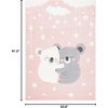 image:imageSAFAVIEH Carousel Kids Collection Accent Rug  4 x 6 Pink amp White Koala Design NonShedding amp Easy Care Ideal for High Traffic Areas for Boys amp Girls in Playroom Nursery Bedroom CRK195UPinkWhite