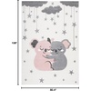 image:imageSAFAVIEH Carousel Kids Collection Accent Rug  4 x 6 Pink amp White Koala Design NonShedding amp Easy Care Ideal for High Traffic Areas for Boys amp Girls in Playroom Nursery Bedroom CRK195UIvoryPink