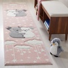 image:imageSAFAVIEH Carousel Kids Collection Accent Rug  4 x 6 Pink amp White Koala Design NonShedding amp Easy Care Ideal for High Traffic Areas for Boys amp Girls in Playroom Nursery Bedroom CRK195UPinkWhite
