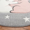 image:imageSAFAVIEH Carousel Kids Collection Accent Rug  4 x 6 Pink amp White Koala Design NonShedding amp Easy Care Ideal for High Traffic Areas for Boys amp Girls in Playroom Nursery Bedroom CRK195UGreyIvory