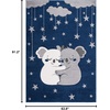 image:imageSAFAVIEH Carousel Kids Collection Accent Rug  4 x 6 Pink amp White Koala Design NonShedding amp Easy Care Ideal for High Traffic Areas for Boys amp Girls in Playroom Nursery Bedroom CRK195UNavyGrey