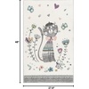 image:imageSAFAVIEH Carousel Kids Collection Area Rug  53 Square Ivory amp Pink NonShedding amp Easy Care Ideal for High Traffic Areas for Boys amp Girls in Playroom Nursery Bedroom CRK187AIvoryPink