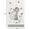 image:imageSAFAVIEH Carousel Kids Collection Area Rug  53 Square Ivory amp Pink NonShedding amp Easy Care Ideal for High Traffic Areas for Boys amp Girls in Playroom Nursery Bedroom CRK187AIvoryPink