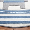 image:imageSAFAVIEH Carousel Kids Collection Area Rug  53 x 76 Navy amp Ivory Stripe Design NonShedding amp Easy Care Ideal for High Traffic Areas for Boys amp Girls in Playroom Nursery Bedroom CRK126NIvoryBlue