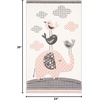 image:imageSAFAVIEH Carousel Kids Collection Area Rug  67 x 9 Pink amp Ivory Animal Design NonShedding amp Easy Care Ideal for High Traffic Areas for Boys amp Girls in Playroom Nursery Bedroom CRK127PPinkIvory