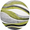 image:imageSAFAVIEH Hollywood Collection Area Rug  53 x 76 Grey amp Blue MidCentury Modern Design NonShedding amp Easy Care Ideal for High Traffic Areas in Living Room Bedroom HLW766FGreyGreen