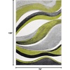 image:imageSAFAVIEH Hollywood Collection Area Rug  53 x 76 Grey amp Blue MidCentury Modern Design NonShedding amp Easy Care Ideal for High Traffic Areas in Living Room Bedroom HLW766FGreyGreen
