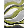image:imageSAFAVIEH Hollywood Collection Area Rug  53 x 76 Grey amp Blue MidCentury Modern Design NonShedding amp Easy Care Ideal for High Traffic Areas in Living Room Bedroom HLW766FGreyGreen