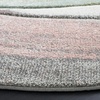 image:imageSAFAVIEH Hollywood Collection Area Rug  53 x 76 Grey amp Blue MidCentury Modern Design NonShedding amp Easy Care Ideal for High Traffic Areas in Living Room Bedroom HLW766FGreyPink