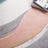 image:imageSAFAVIEH Hollywood Collection Area Rug  53 x 76 Grey amp Blue MidCentury Modern Design NonShedding amp Easy Care Ideal for High Traffic Areas in Living Room Bedroom HLW766FGreyPink
