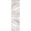 image:imageSAFAVIEH Hollywood Collection Area Rug  53 x 76 Grey amp Blue MidCentury Modern Design NonShedding amp Easy Care Ideal for High Traffic Areas in Living Room Bedroom HLW766FGreyPink