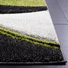 image:imageSAFAVIEH Hollywood Collection Area Rug  53 x 76 Grey amp Blue MidCentury Modern Design NonShedding amp Easy Care Ideal for High Traffic Areas in Living Room Bedroom HLW766FGreyGreen