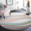 image:imageSAFAVIEH Hollywood Collection Area Rug  53 x 76 Grey amp Blue MidCentury Modern Design NonShedding amp Easy Care Ideal for High Traffic Areas in Living Room Bedroom HLW766FGreyPink