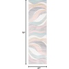 image:imageSAFAVIEH Hollywood Collection Area Rug  53 x 76 Grey amp Blue MidCentury Modern Design NonShedding amp Easy Care Ideal for High Traffic Areas in Living Room Bedroom HLW766FGreyPink
