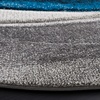 image:imageSAFAVIEH Hollywood Collection Area Rug  53 x 76 Grey amp Blue MidCentury Modern Design NonShedding amp Easy Care Ideal for High Traffic Areas in Living Room Bedroom HLW766FGreyTurquoise