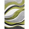 image:imageSAFAVIEH Hollywood Collection Area Rug  53 x 76 Grey amp Blue MidCentury Modern Design NonShedding amp Easy Care Ideal for High Traffic Areas in Living Room Bedroom HLW766FGreyGreen