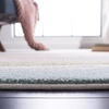 image:imageSAFAVIEH Hollywood Collection Area Rug  53 x 76 Grey amp Blue MidCentury Modern Design NonShedding amp Easy Care Ideal for High Traffic Areas in Living Room Bedroom HLW766FGreyPink