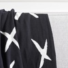image:imageSAFAVIEH Home Collection Alto BlackIvory Cotton 50 x 60 Decorative Accent Throw Blanket