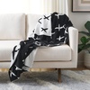 image:imageSAFAVIEH Home Collection Alto BlackIvory Cotton 50 x 60 Decorative Accent Throw Blanket