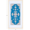 image:imageSAFAVIEH Home Collection Chartrelle BluePink 14 x 29inch Boho Chic Wood Framed Textile Wall Art for Bedroom Living Room Foyer Dining Area Entryway