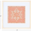 image:imageSAFAVIEH Home Collection Ishtar Terracotta 18inch Square Medallion Wood Framed Textile Wall Art for Bedroom Living Room Foyer Dining Area Entryway