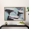 image:imageSAFAVIEH Home Collection Offshore Mists 36 x 24 Framed Linen Canvas Wall Art Decor Ideal for Living Room Bedroom Foyer Entryway