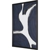 image:imageSAFAVIEH Home Collection Petrichor Midnight BlueIvory 16 x 20inch Modern Abstract Framed Wall Art for Bedroom Living Room Foyer Dining Area Entryway