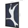 image:imageSAFAVIEH Home Collection Petrichor Midnight BlueIvory 16 x 20inch Modern Abstract Framed Wall Art for Bedroom Living Room Foyer Dining Area Entryway