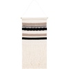 image:imageSAFAVIEH Home Collection Sedona 120 IvoryBlack Boho Tribal Woven Wool amp Jute Tassel Fringe Tapestry Hanging Wall ArtIvoryBlack