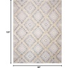 image:imageSAFAVIEH Kenya Collection Area Rug  6 x 9 Blue amp Ivory Handmade Moroccan Boho Tribal Wool Ideal for High Traffic Areas in Living Room Bedroom KNY455MSilverIvory