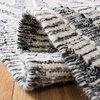 image:imageSAFAVIEH Kilim Collection Area Rug  5 x 8 Black amp Ivory Handmade Moroccan Fringe Wool Ideal for High Traffic Areas in Living Room Bedroom KLM519ABlackIvory