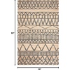 image:imageSAFAVIEH Kilim Collection Area Rug  5 x 8 Blue amp Beige Handmade Moroccan Boho Jute amp Cotton Ideal for High Traffic Areas in Living Room Bedroom KLM752HNaturalCharcoal