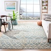 image:imageSAFAVIEH Kilim Collection Area Rug  5 x 8 Blue amp Beige Handmade Moroccan Boho Jute amp Cotton Ideal for High Traffic Areas in Living Room Bedroom KLM752HBlueBeige