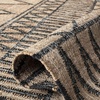 image:imageSAFAVIEH Kilim Collection Area Rug  5 x 8 Blue amp Beige Handmade Moroccan Boho Jute amp Cotton Ideal for High Traffic Areas in Living Room Bedroom KLM752HNaturalCharcoal