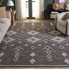 image:imageSAFAVIEH Kilim Collection Area Rug  5 x 8 Brown amp Ivory Handmade Moroccan Boho Rustic Cotton Ideal for High Traffic Areas in Living Room Bedroom KLM851TBrownIvory