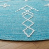 image:imageSAFAVIEH Kilim Collection Area Rug  5 x 8 Brown amp Ivory Handmade Moroccan Boho Rustic Cotton Ideal for High Traffic Areas in Living Room Bedroom KLM851TTealIvory