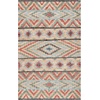 image:imageSAFAVIEH Kilim Collection Area Rug  5 x 8 Natural amp Red Flat Weave Jute Design Ideal for High Traffic Areas in Living Room Bedroom KLM758QNaturalRed