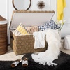 image:imageSAFAVIEH Lachlan Fringe Throw Blanket BlueBeige