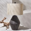 image:imageSAFAVIEH Lighting Collection  Ersta Brown Modern Rustic Farmhouse Table Lamp 27Inch Accent Lamp for Bedroom Living Room Home Office TBL4367A