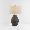 image:imageSAFAVIEH Lighting Collection  Ersta Brown Modern Rustic Farmhouse Table Lamp 27Inch Accent Lamp for Bedroom Living Room Home Office TBL4367A
