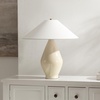 image:imageSAFAVIEH Lighting Collection  Jianna Beige Resin Table Lamp 22 Decorative Accent Light with Fabric Shade E26 Bulb Compatible TBL4659ABeige