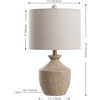 image:imageSAFAVIEH Lighting Collection Delacey Light Brown Resin 21inch Table Lamp Set of 2Light Brown