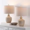 image:imageSAFAVIEH Lighting Collection Delacey Light Brown Resin 21inch Table Lamp Set of 2Light Brown